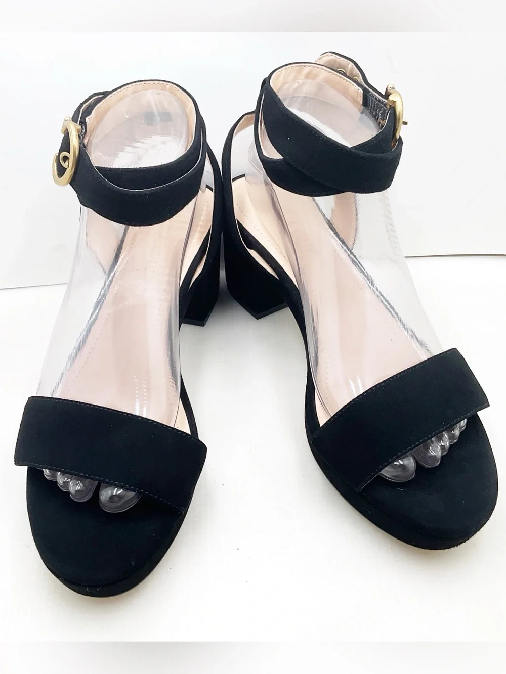 🆕{Coach} Serena Velvet Block Heel Sandals
